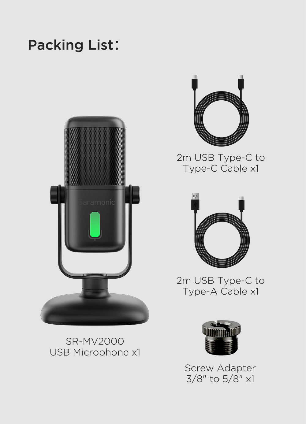 Saramonic SR-MV2000USB Multicolor Microphone