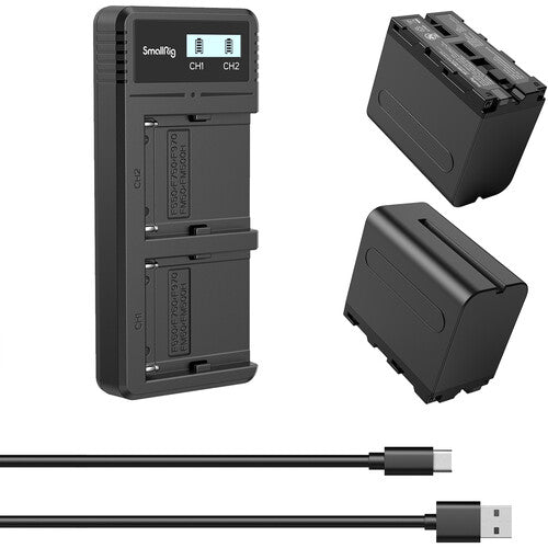 SmallRig NP-F970 Dual-Battery and Charger Kit