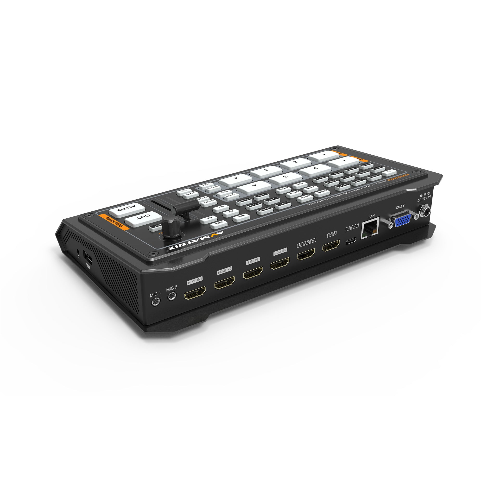 AVMatrix HVS0402U Micro 4 Channel HDMI Live Streaming Video Switcher with USB Capture