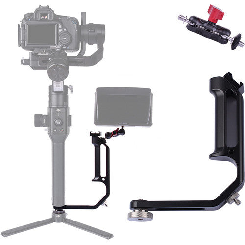 DigitalFoto M0667II Universal L-Bracket with Cold Shoe Mount for Single-Handle Gimbal