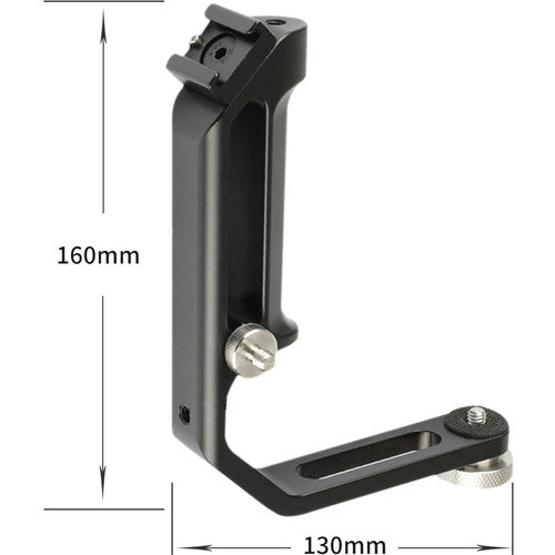 DigitalFoto M0667II Universal L-Bracket with Cold Shoe Mount for Single-Handle Gimbal