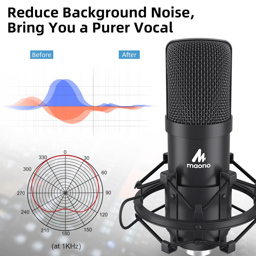 Maono AU-03T Professional Podcast Condenser Microphone