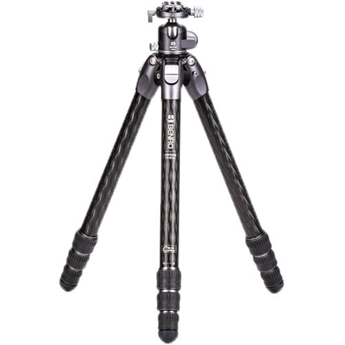 Benro Tortoise Columnless Carbon Fiber Three Series Tripod with GX35 Ball Head