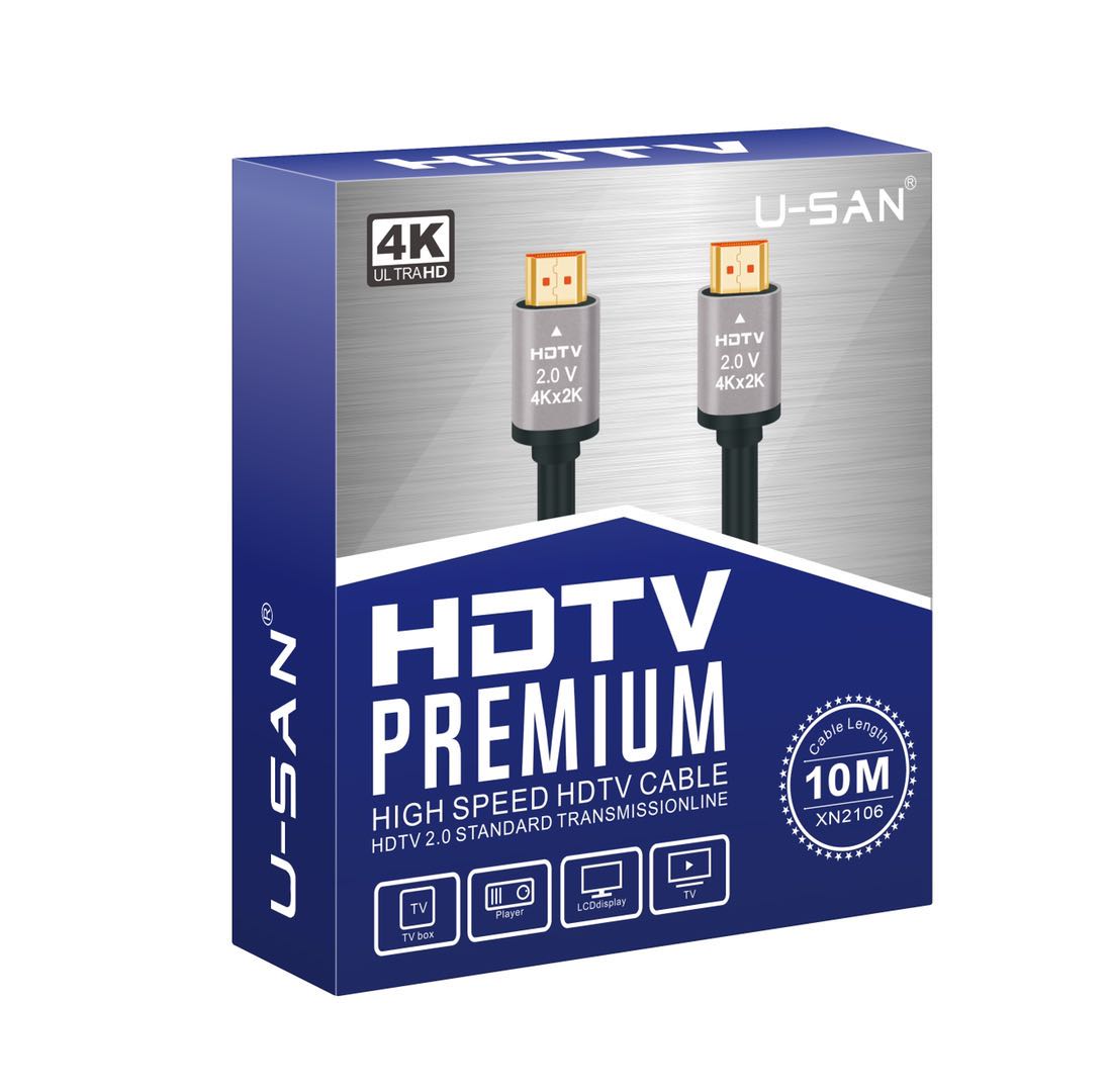 USAN 10M HDMI 4K 2.0V PREMIUM HIGH SPEED HDTV CABLE 30HZ