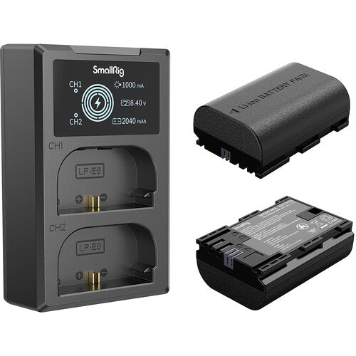 SmallRig LP-E6NH 2-Battery Kit with Dual Charger