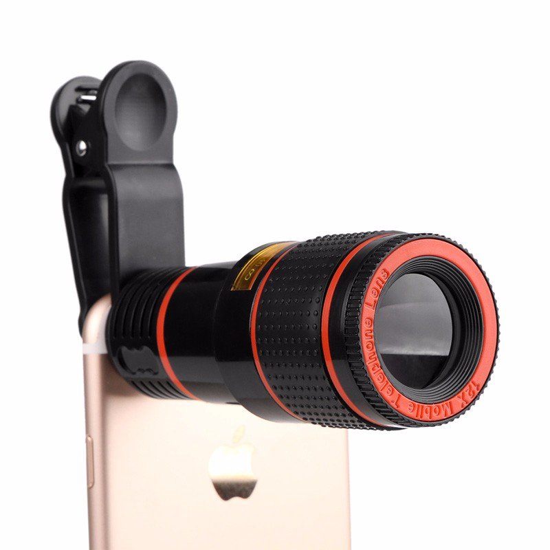 Mobile Telephoto Lens 12x Zoom Can be used as Monocular