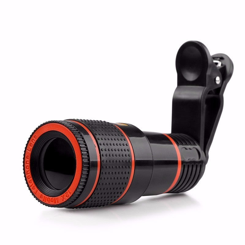 Mobile Telephoto Lens 12x Zoom Can be used as Monocular