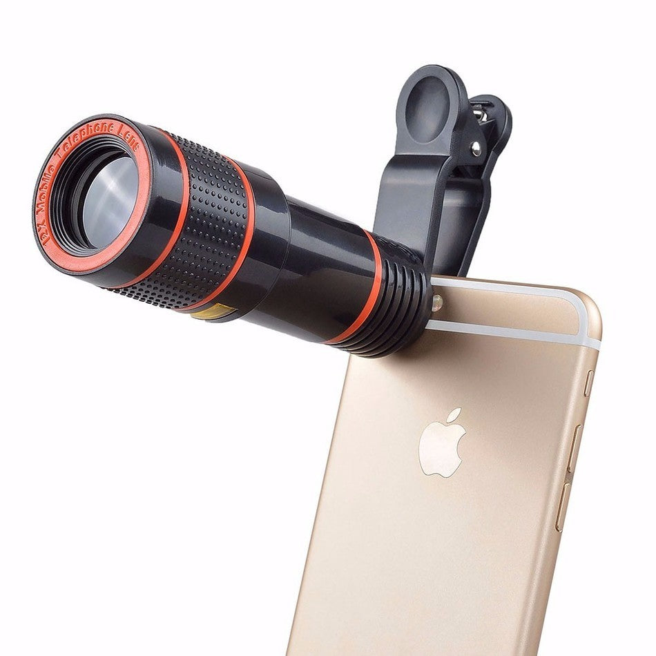 Mobile Telephoto Lens 12x Zoom Can be used as Monocular