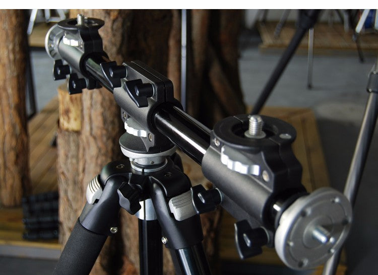 Tripod Crossbar Extension Arm with 4 Head Mount