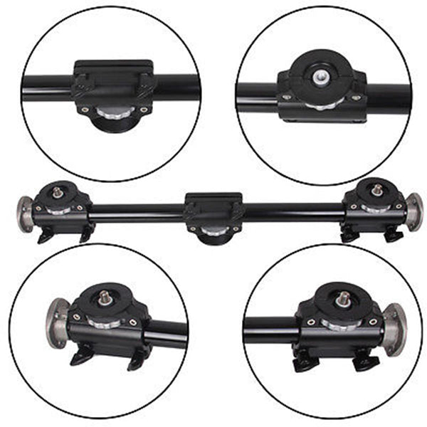 Tripod Crossbar Extension Arm with 4 Head Mount