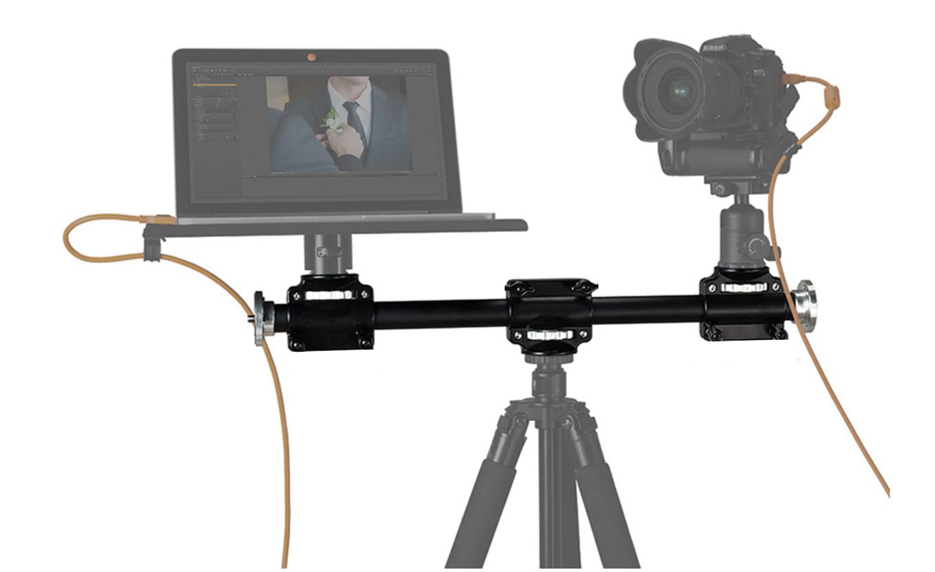 Tripod Crossbar Extension Arm with 4 Head Mount