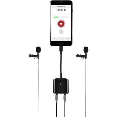 Rode SC6-L Mobile Interview Kit with 2 Lavalier Microphones and Ultracompact Lightning Interface for iOS Devices