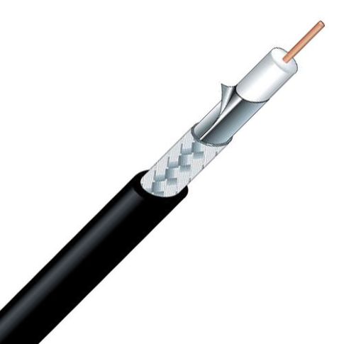 Canare L-3.3CUHD 75 Ohm Coaxial Cable for 12G-SDI 12G-SDI UHD Video (Black, 656'/200m Spool)