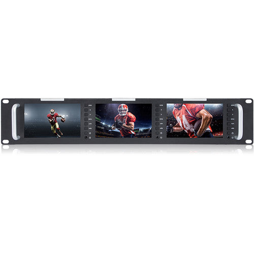 FeelWorld T51 Triple 5" 2 RU 3G-SDI/HDMI Rackmount Monitor