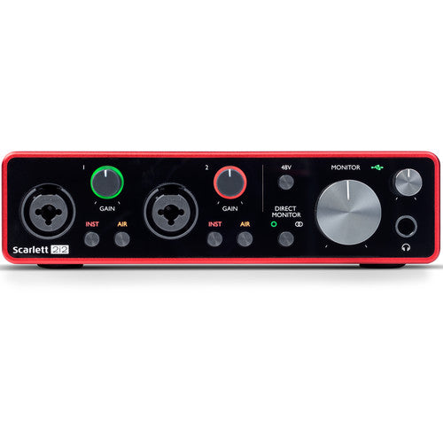 Focusrite Scarlett 2i2 2x2 USB Audio Interface (3rd Generation)