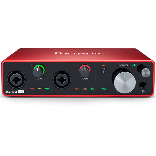 Focusrite Scarlett 4i4 4x4 USB Audio/MIDI Interface (3rd Generation)