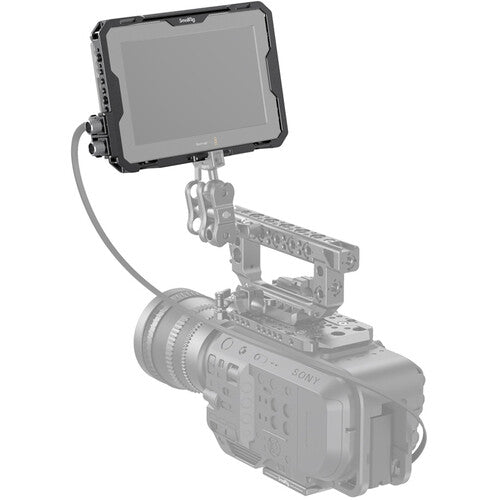 SmallRig Cage with Sun Hood &amp; HDMI Clamp for 7" Blackmagic Design Video Assist