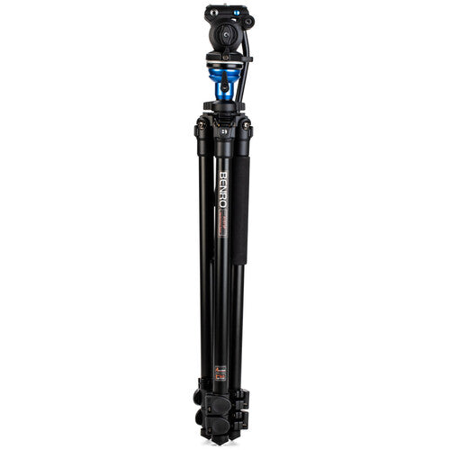 Benro Aluminum Tripod with S2 PRO 60mm Flat Base Video Head