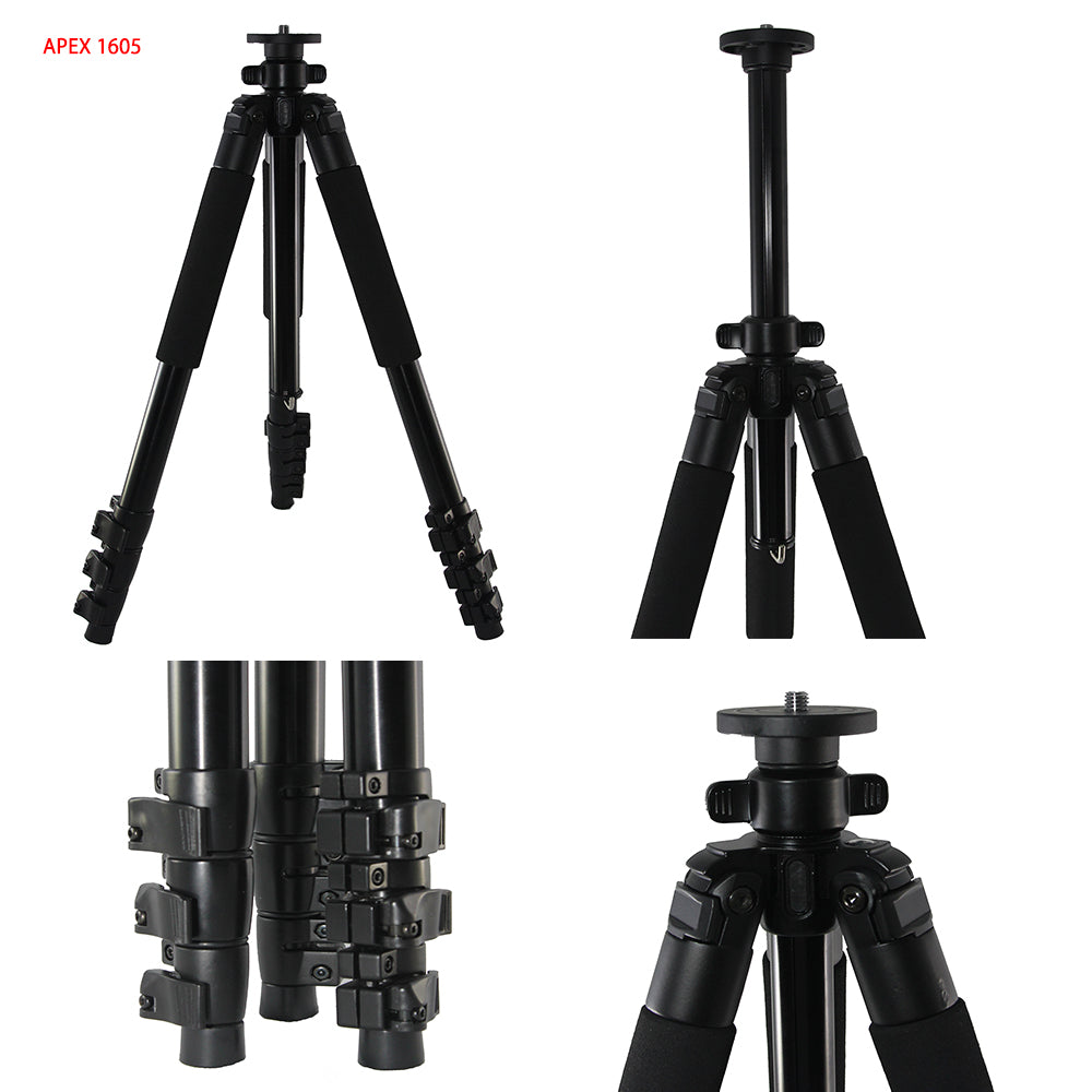 APEX 1605 Aluminum Tripod Legs 64in Height 10kg Capacity