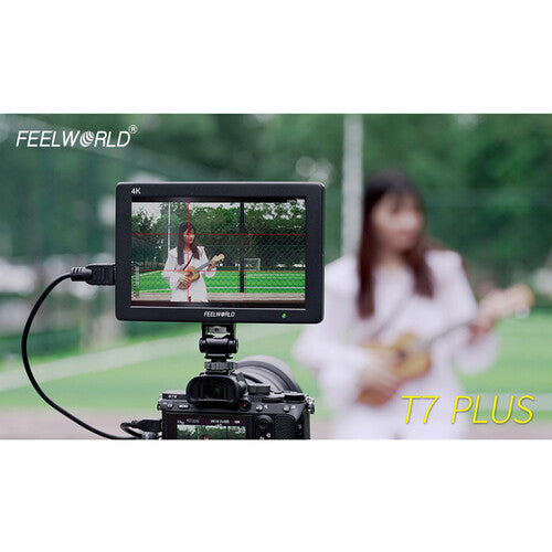 FeelWorld T7 Plus 7" IPS On-Camera Monitor with 3D LUT, Waveform &amp; Vectorscope