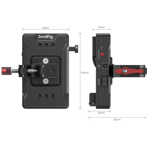 SmallRig V-Mount Battery Adapter Plate with Super Clamp Mount