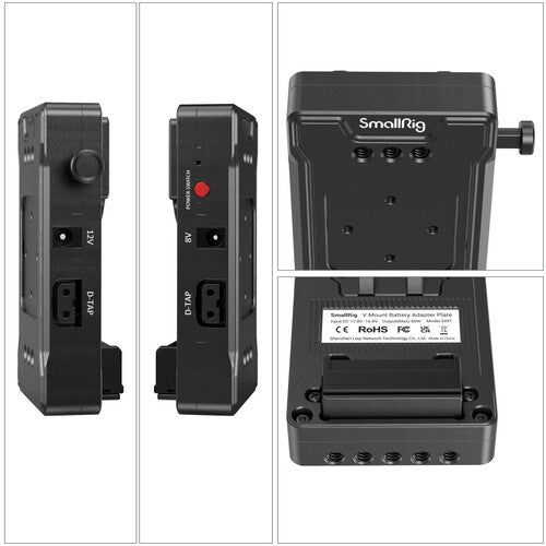 SmallRig V-Mount Battery Adapter Plate with Super Clamp Mount