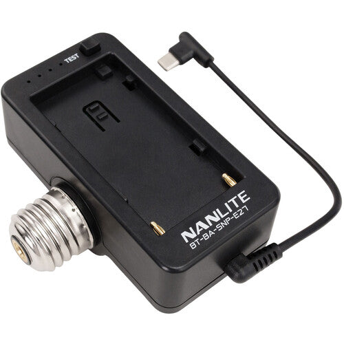 Nanlite NPF Battery Adapter with E27 Head