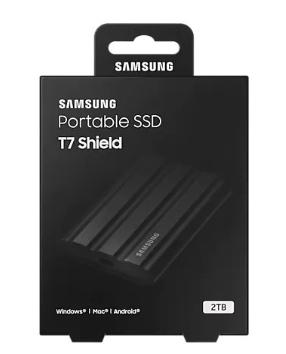 Samsung T7 Shield 2TB Rugged Portable SSD (Black)