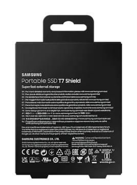 Samsung T7 Shield 2TB Rugged Portable SSD (Black)