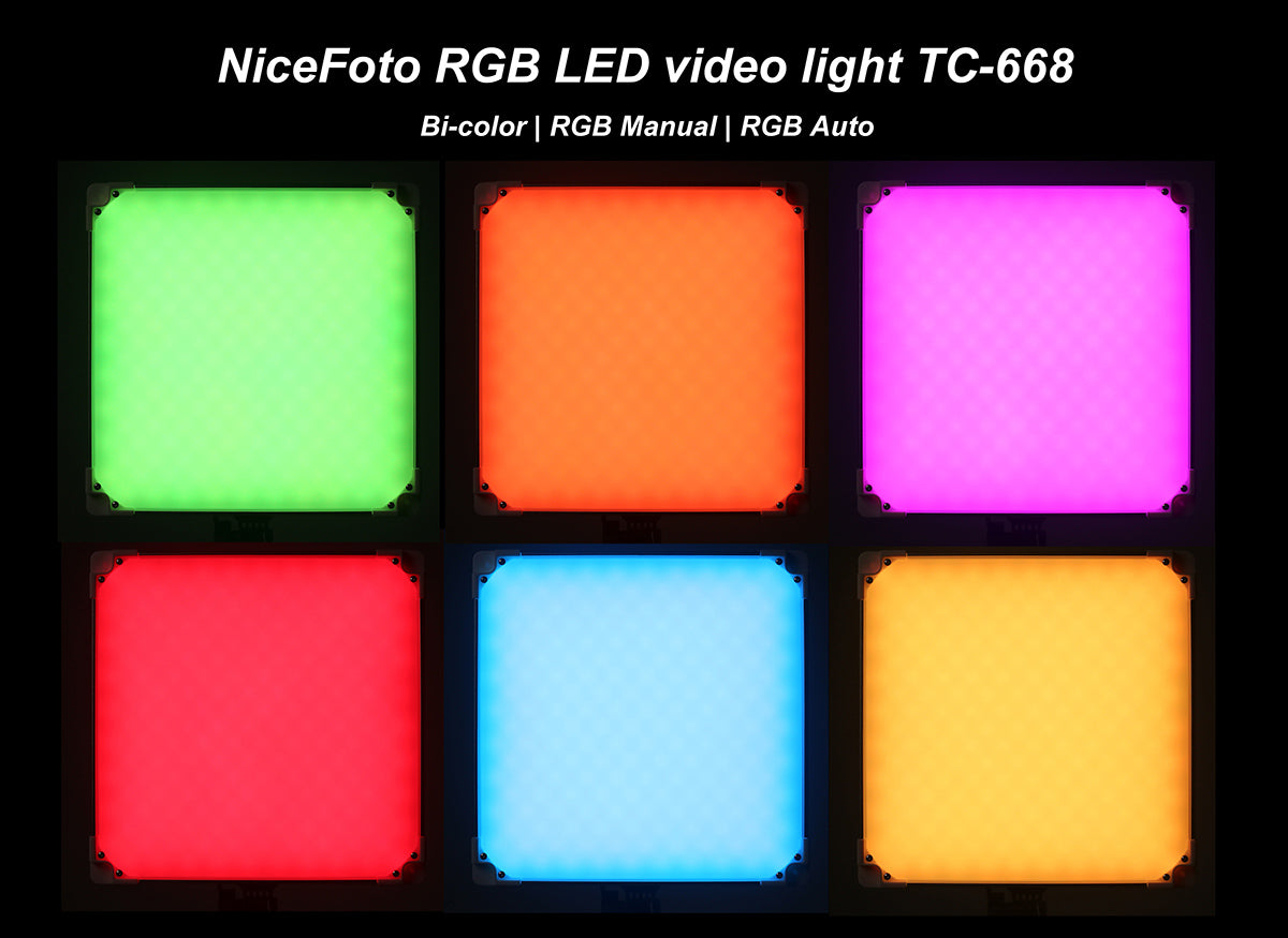 NiceFoto TC-668 RGBW LED panel light