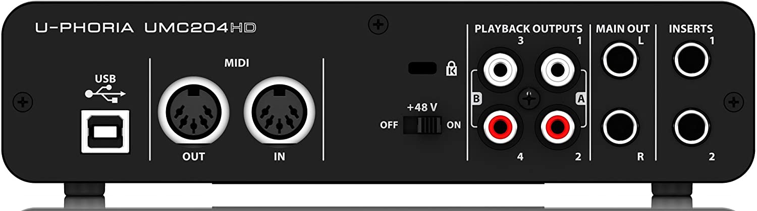 Behringer U-Phoria UMC204HD USB Audio Interface