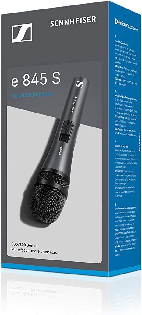 Sennheiser E 845-S Dynamic Super Cardioid Microphone