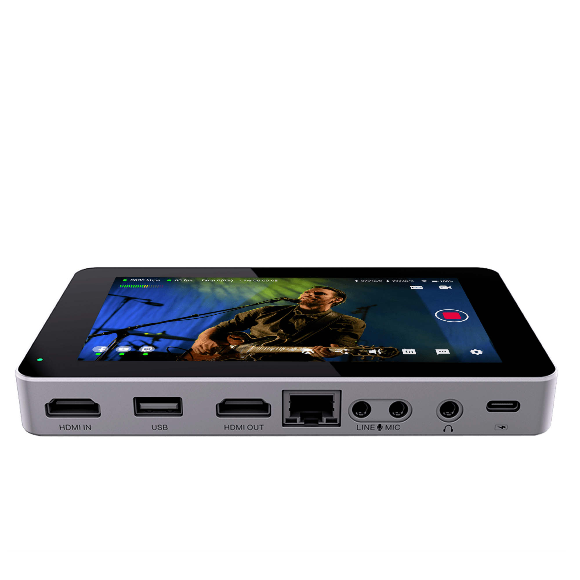 YoloLiv YoloBox Mini Ultra-Portable All-in-One Smart Live Streaming Encoder &amp; Monitor &amp; Switcher