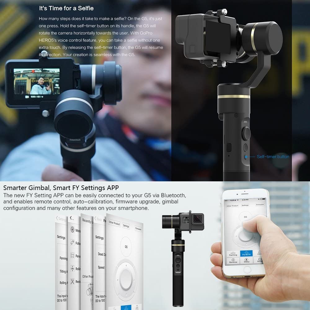 FeiyuTech G5 3axis handheld gimbal for sprots camera