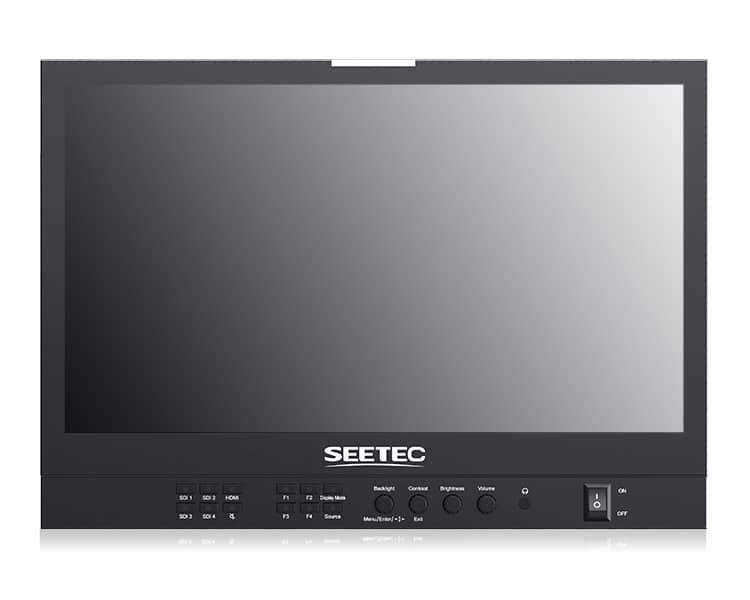 SEETEC ATEM156S 15.6 Inch 1920×1080 Production Broadcast Monitor LUT Waveform HDMI 4 SDI In Out