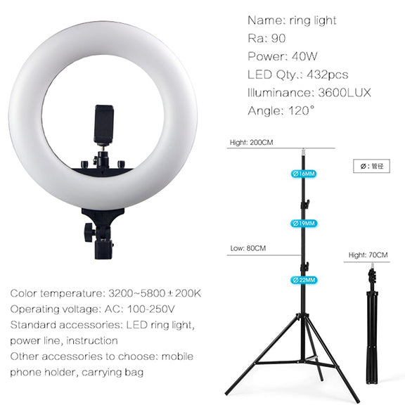 APEX 14 Inches 40 Watts Ringlight Package