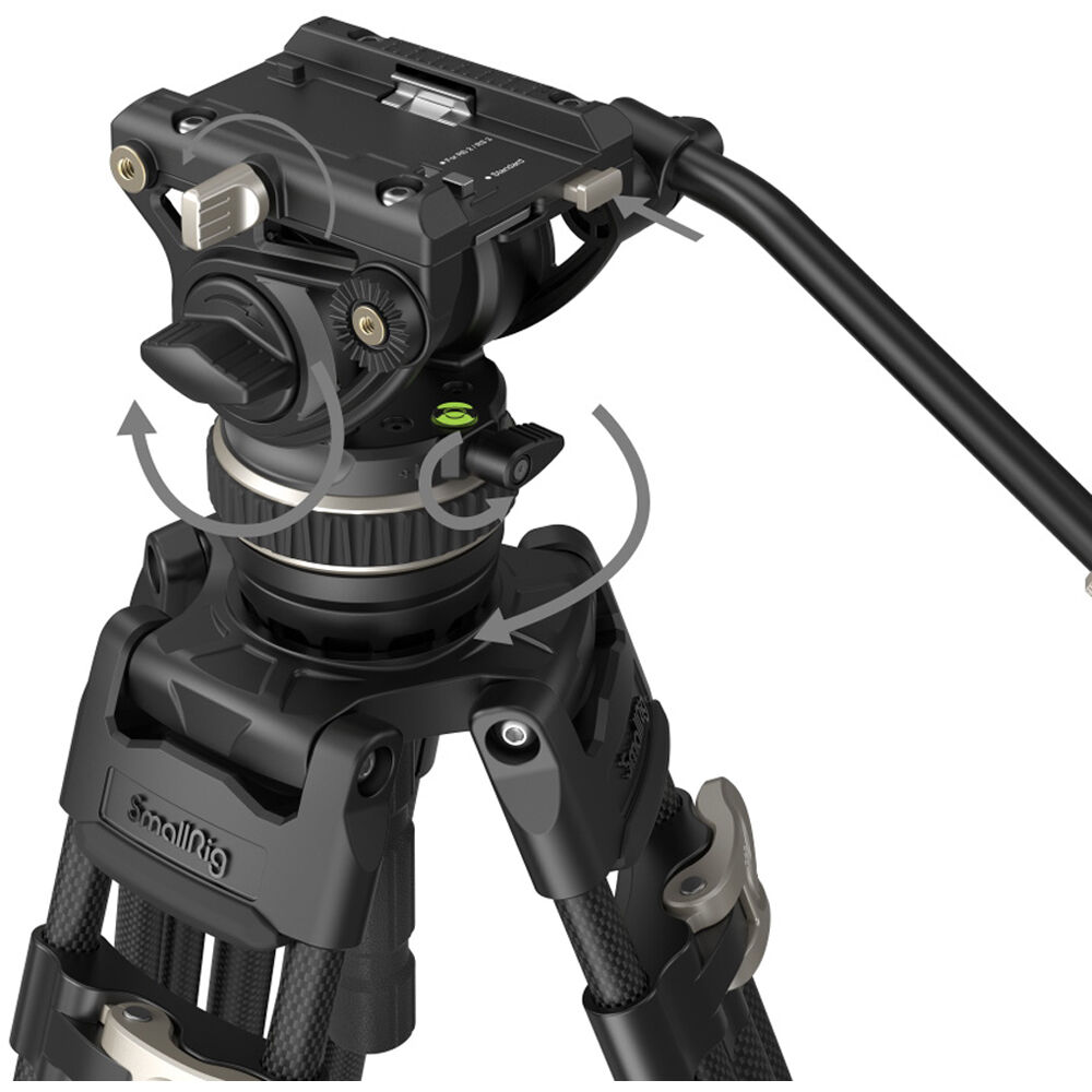 SmallRig FreeBlazer 3989 Heavy-Duty Carbon Fiber Tripod Kit AD-100