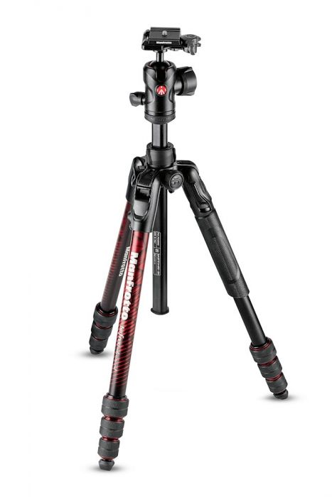 MANFROTTO MKBFRTA4RD-BH Befree Advanced Aluminum Travel Tripod twist red, ball head