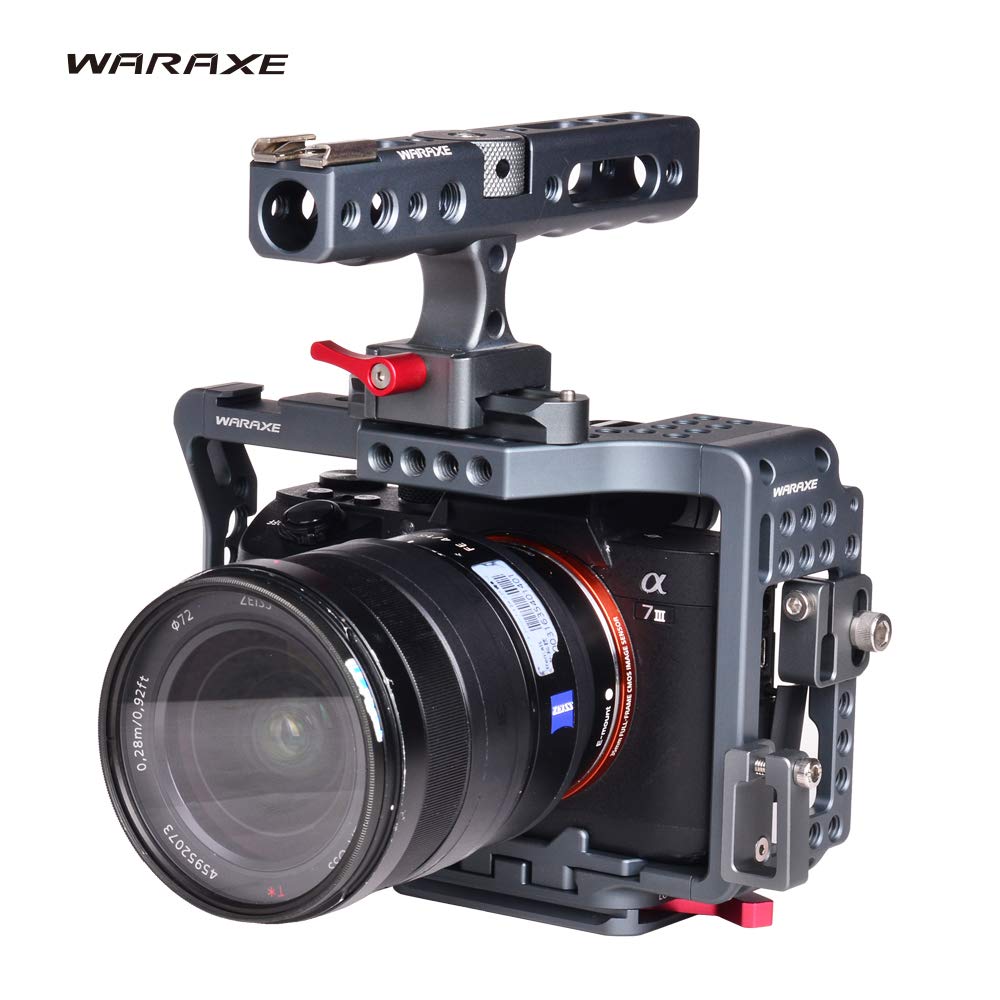 Waraxe #4151 Cagewith Handle Built-in Quick Release Fits Arca Swiss For All Generation Of Sony A7 Series