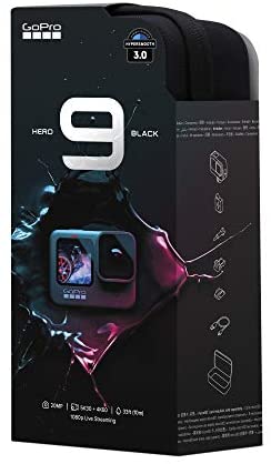 GoPro HERO9 Black - Waterproof Action Camera with Front LCD and Touch Rear Screens, 5K Ultra HD Video, 20MP Photos, 1080p Live Streaming, Webcam, Stabilization