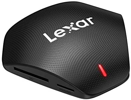 Lexar Professional Multi-Card 3-in-1 USB 3.1 Reader, Supports SD, microSD and CF Cards