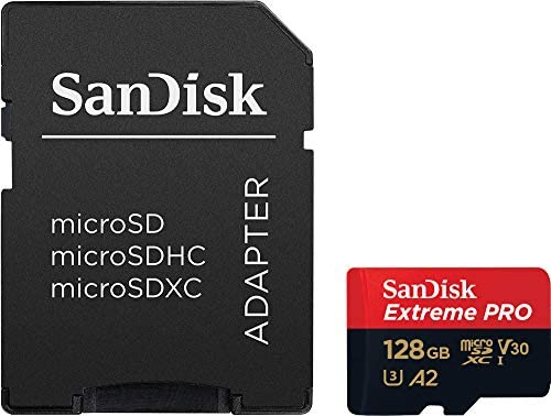 SanDisk Extreme Pro SDXC UHS-I U3 A2 V30 128GB + Adapter, SDSQXCY-128G-GN6MA