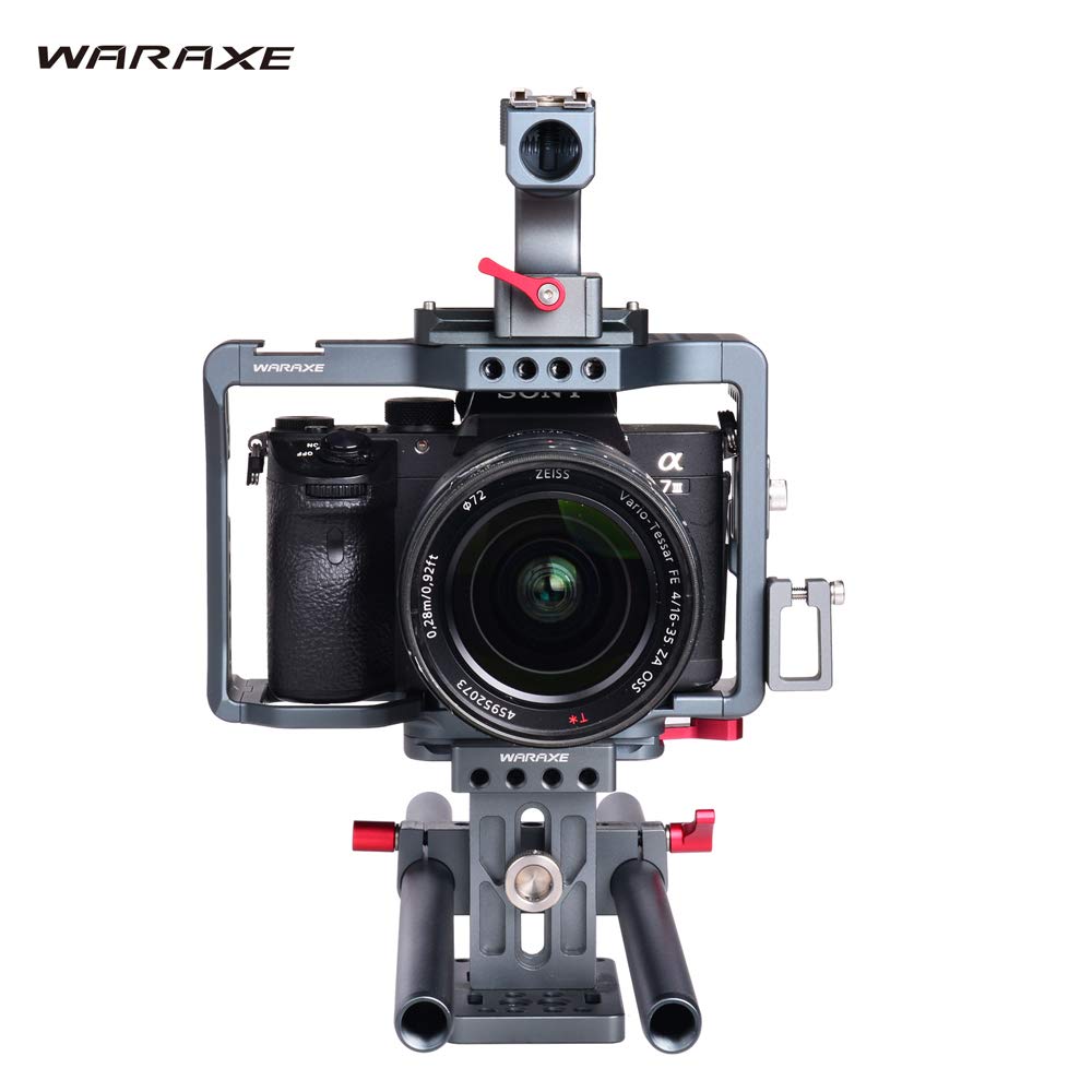 Waraxe #4798 Cage with Handle and Rails Built-in Quick Release Fits Arca Swiss For All Generation Of Sony A7 Series