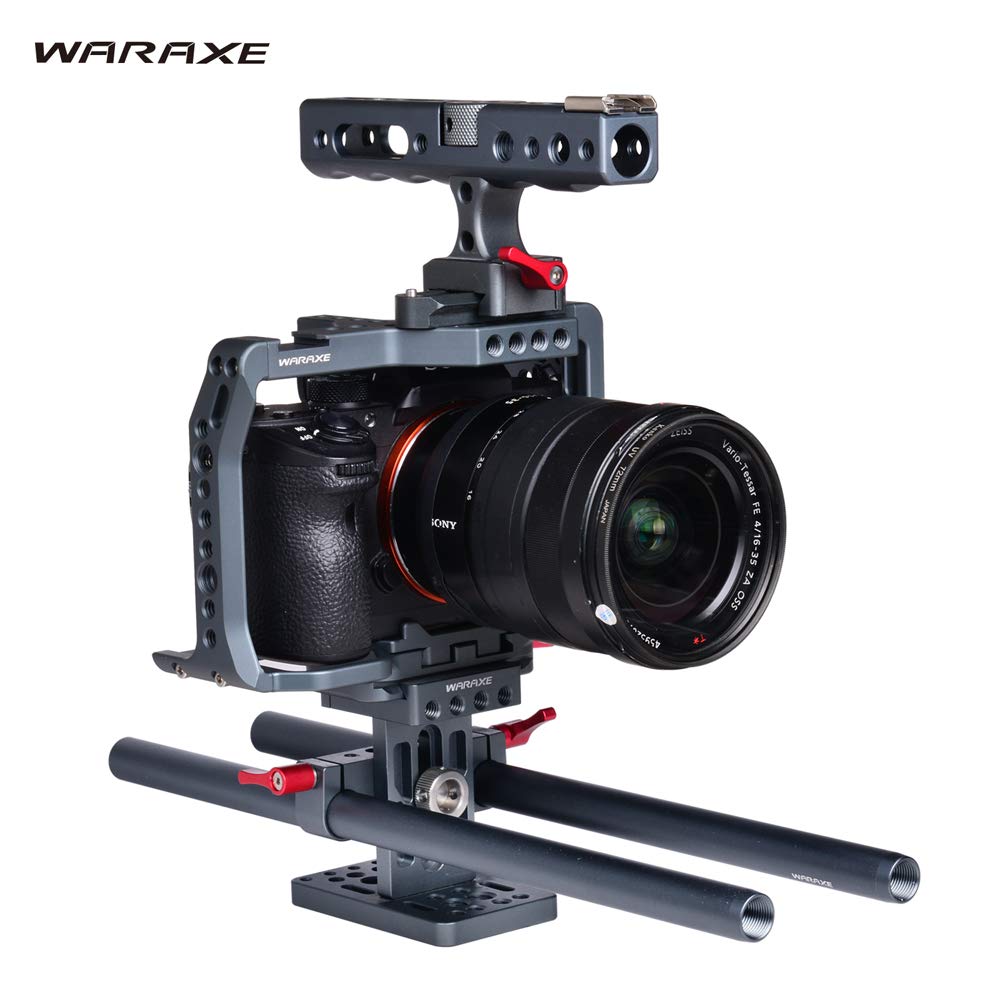 Waraxe #4798 Cage with Handle and Rails Built-in Quick Release Fits Arca Swiss For All Generation Of Sony A7 Series