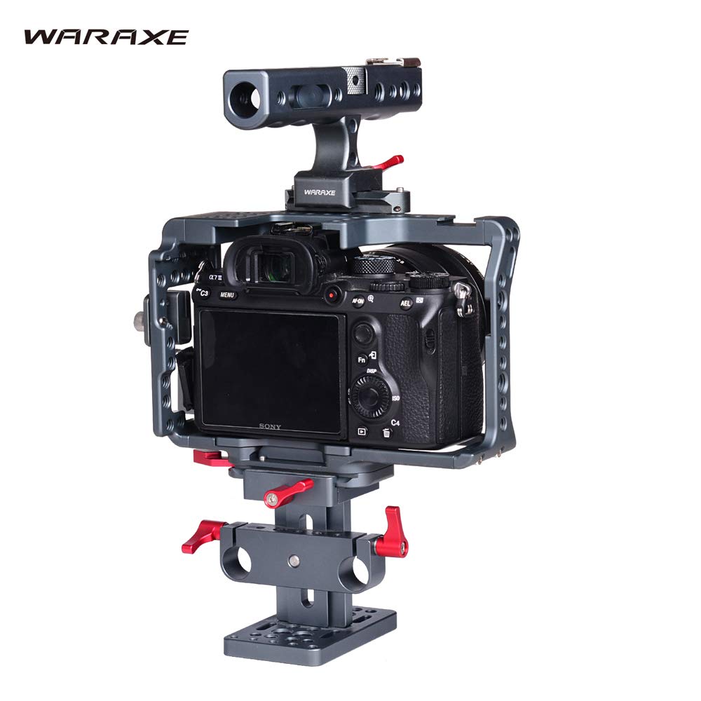 Waraxe #4798 Cage with Handle and Rails Built-in Quick Release Fits Arca Swiss For All Generation Of Sony A7 Series