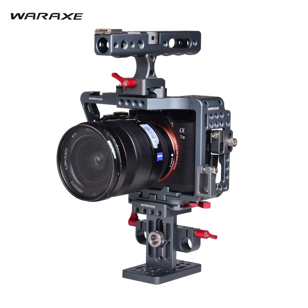 Waraxe #4798 Cage with Handle and Rails Built-in Quick Release Fits Arca Swiss For All Generation Of Sony A7 Series