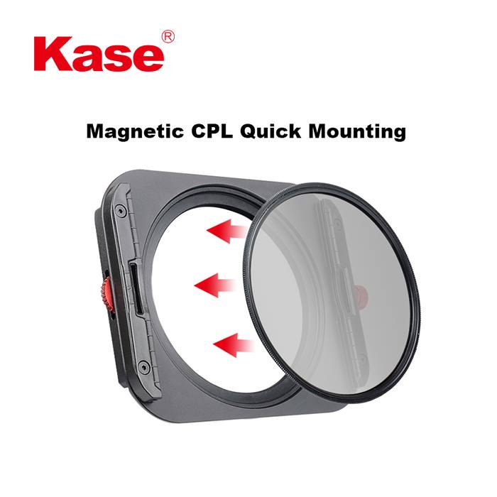 Kase K8 Filter Holder with Magnetic CPL