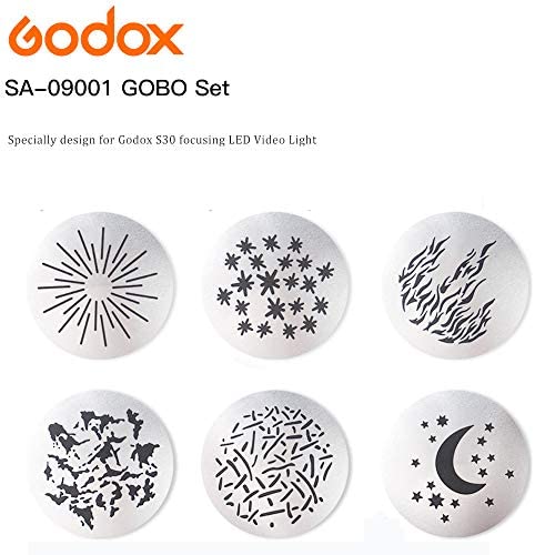 GODOX SA-09-001 GOBO Sets for S30 LED Light Creative Effects