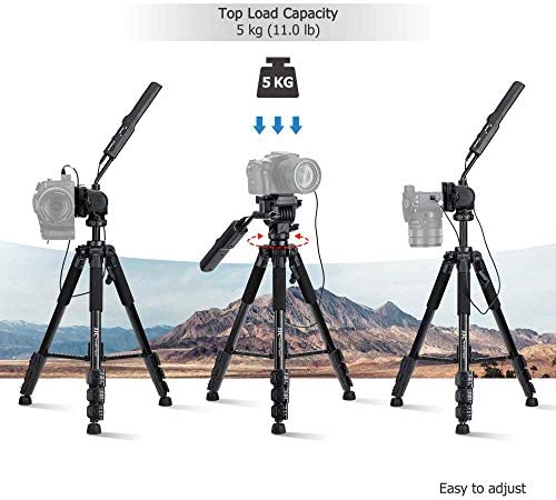 JJC VCT-VPR1 Compact Remote Control Tripod Stand for Sony ZV-1 A7 IV III II A7S A7R A6600 A6500 A6400 A6300 A6100 A6000 RX10 IV FDR-AX53 AX33 AX43 AX100 AX700 HDR-CX405 CX440 CX455 CX675 CX900 &amp; More