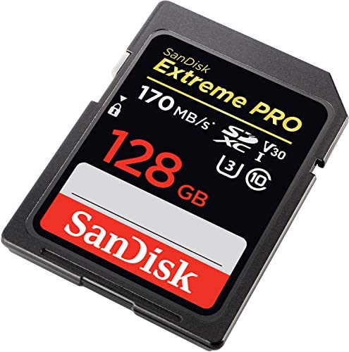 SanDisk 128GB Extreme PRO SDXC UHS-I Card - C10, U3, V30, 4K UHD, SD Card - SDSDXXY-128G-GN4IN